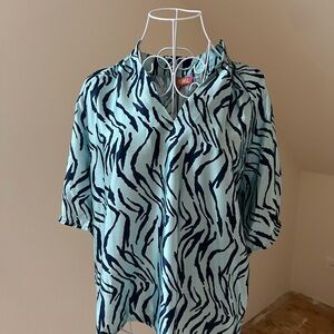 THML Mint and Blue Top